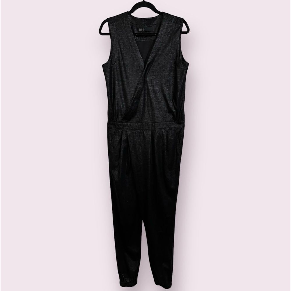 Sold Design Lab Women’s Textured‎ Sleeveless Jumpsuit Size S